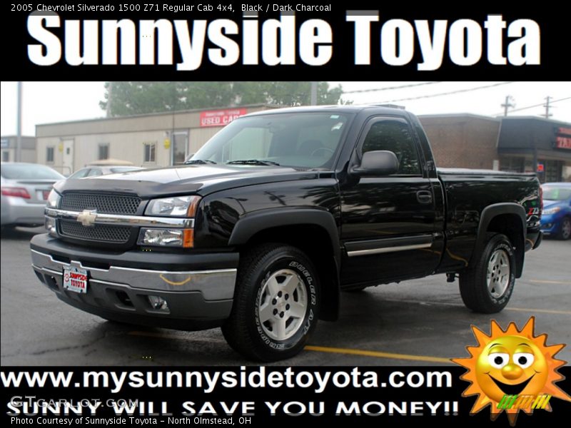 Black / Dark Charcoal 2005 Chevrolet Silverado 1500 Z71 Regular Cab 4x4