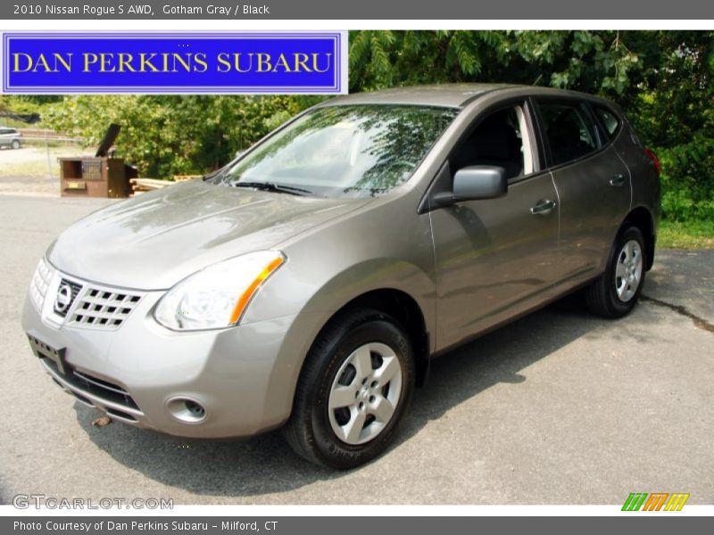 Gotham Gray / Black 2010 Nissan Rogue S AWD