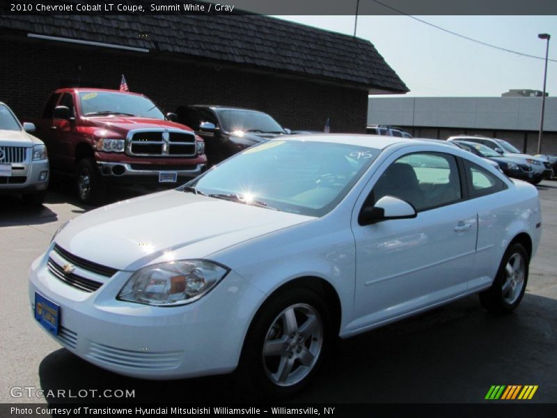 Summit White / Gray 2010 Chevrolet Cobalt LT Coupe