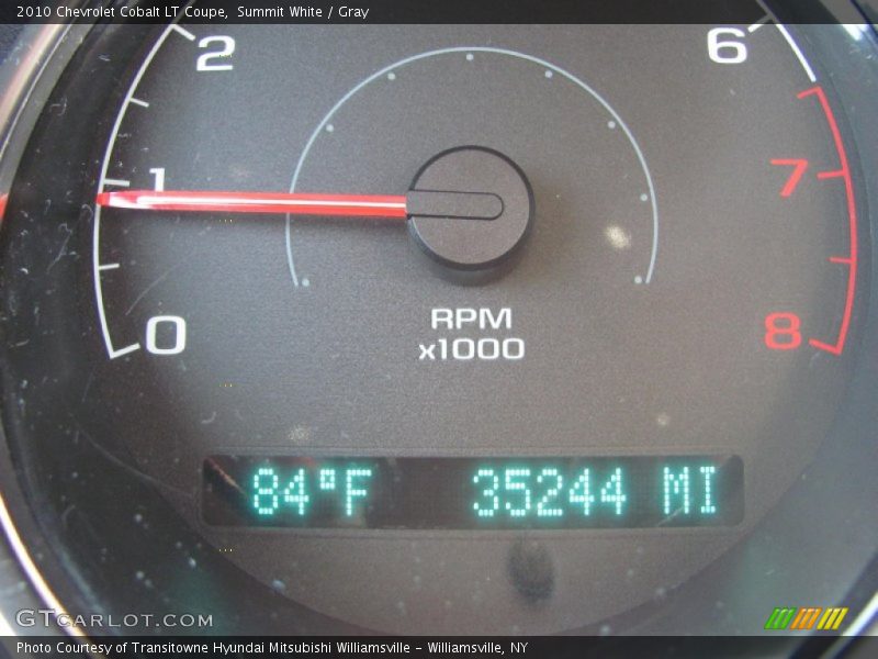 Summit White / Gray 2010 Chevrolet Cobalt LT Coupe