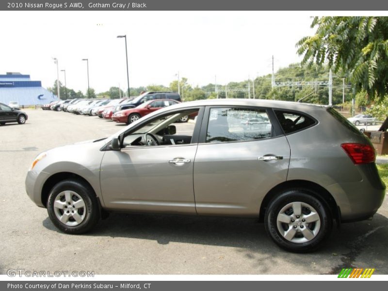 Gotham Gray / Black 2010 Nissan Rogue S AWD