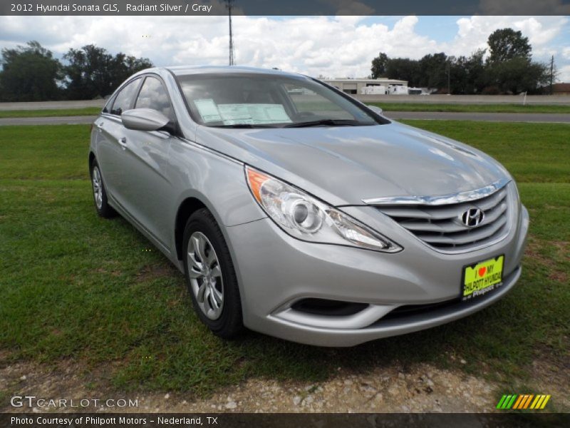 Radiant Silver / Gray 2012 Hyundai Sonata GLS