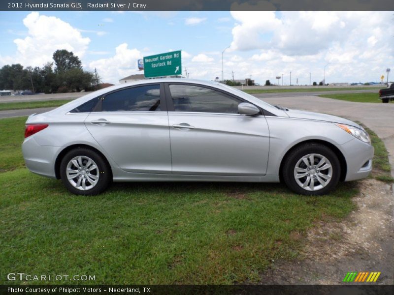Radiant Silver / Gray 2012 Hyundai Sonata GLS