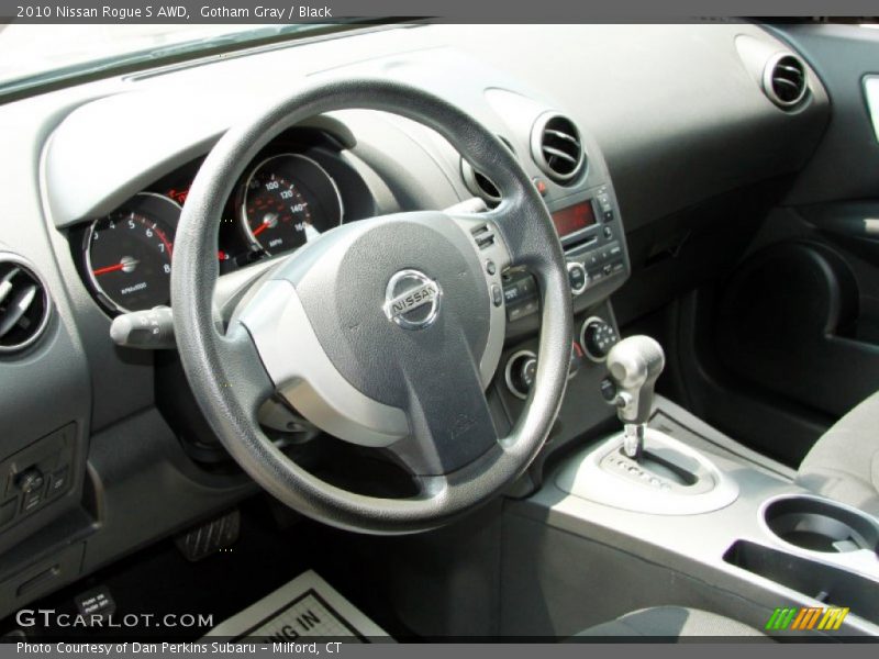 Gotham Gray / Black 2010 Nissan Rogue S AWD