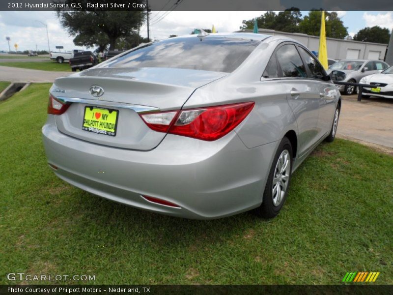 Radiant Silver / Gray 2012 Hyundai Sonata GLS