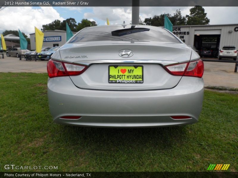 Radiant Silver / Gray 2012 Hyundai Sonata GLS