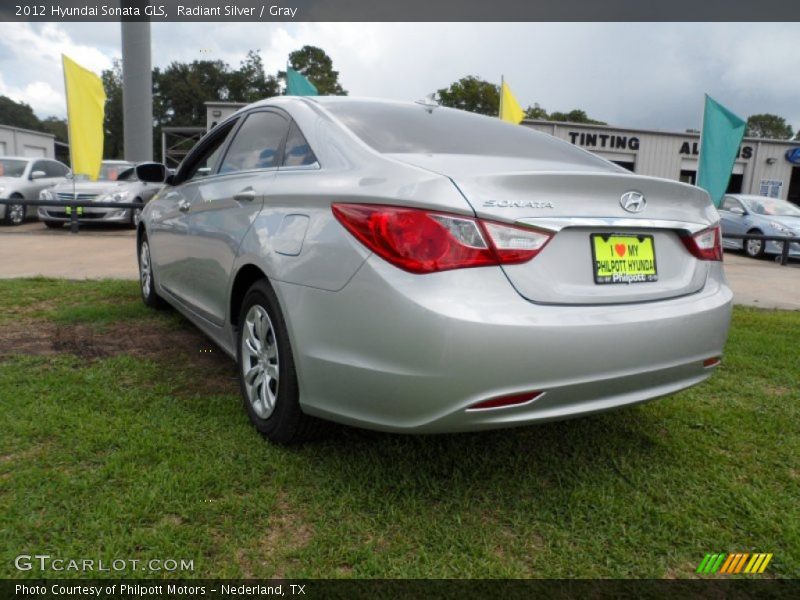 Radiant Silver / Gray 2012 Hyundai Sonata GLS