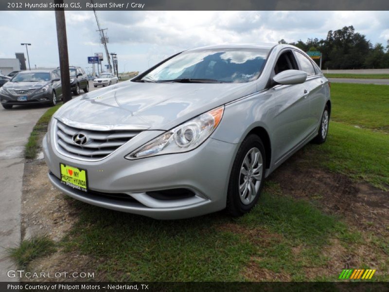 Radiant Silver / Gray 2012 Hyundai Sonata GLS