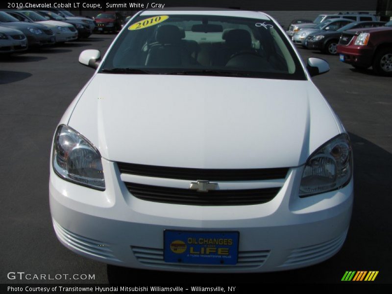 Summit White / Gray 2010 Chevrolet Cobalt LT Coupe