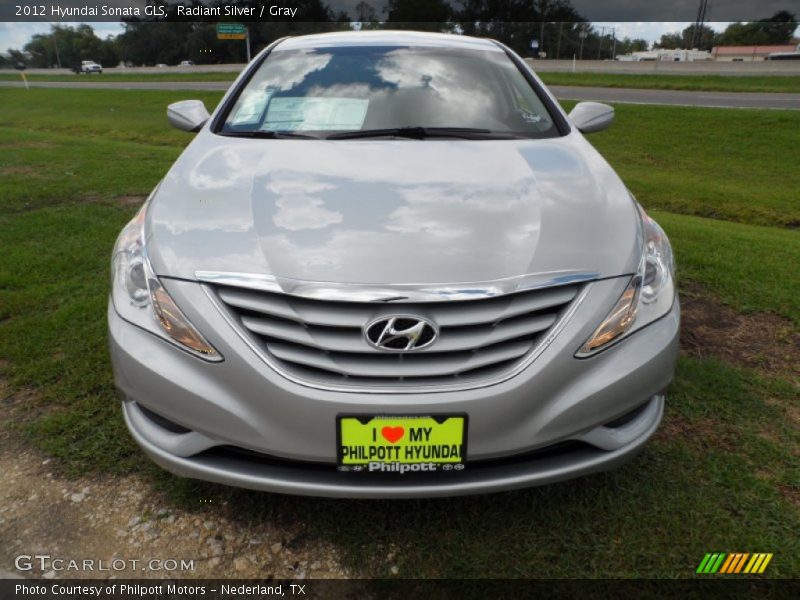 Radiant Silver / Gray 2012 Hyundai Sonata GLS