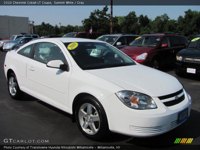 Summit White / Gray 2010 Chevrolet Cobalt LT Coupe