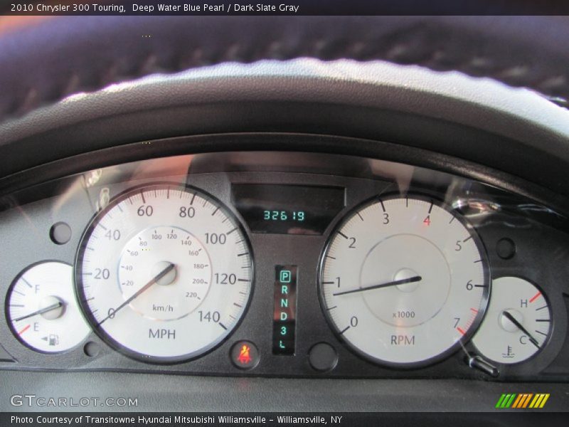 Deep Water Blue Pearl / Dark Slate Gray 2010 Chrysler 300 Touring