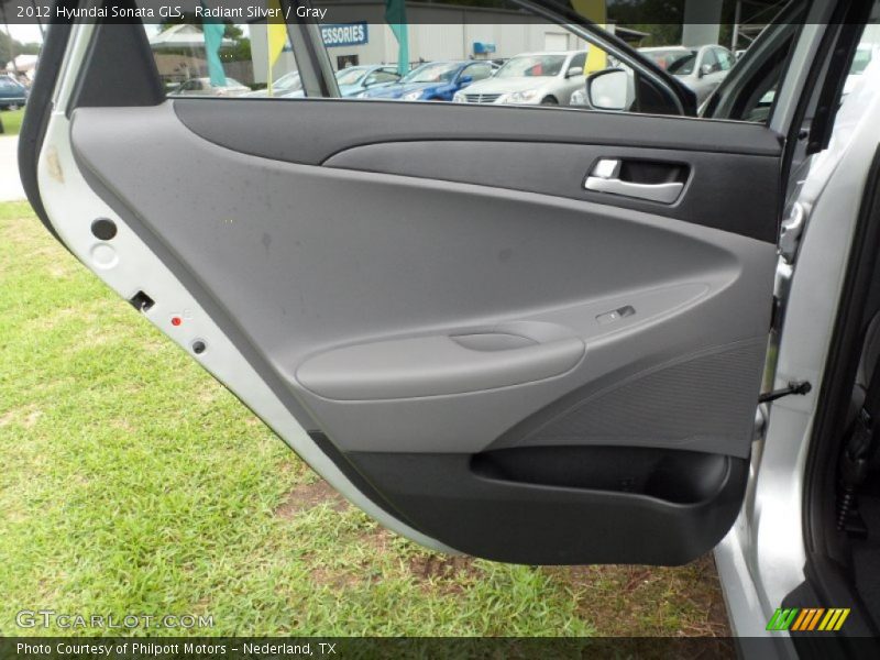 Radiant Silver / Gray 2012 Hyundai Sonata GLS
