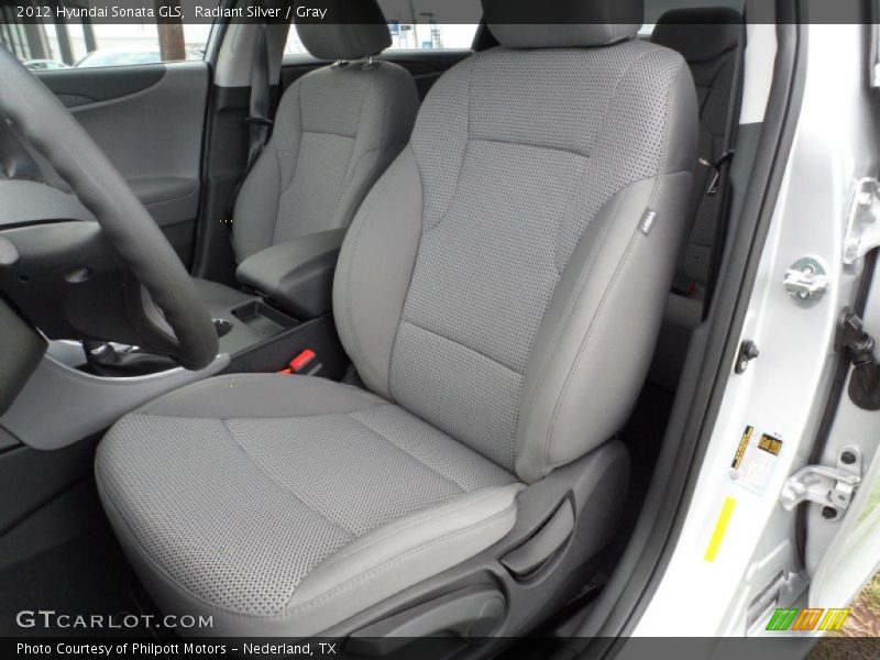 Radiant Silver / Gray 2012 Hyundai Sonata GLS