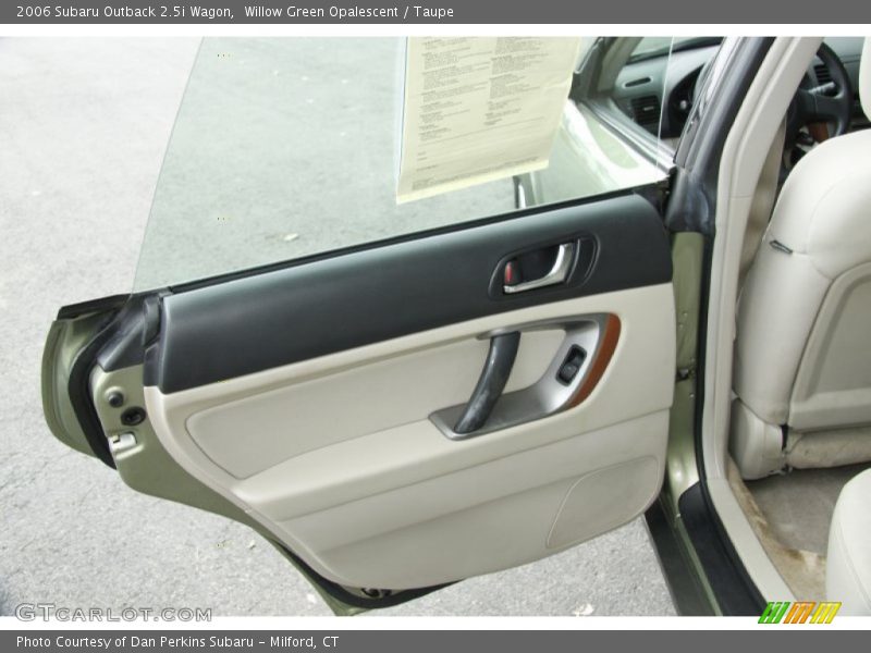 Willow Green Opalescent / Taupe 2006 Subaru Outback 2.5i Wagon
