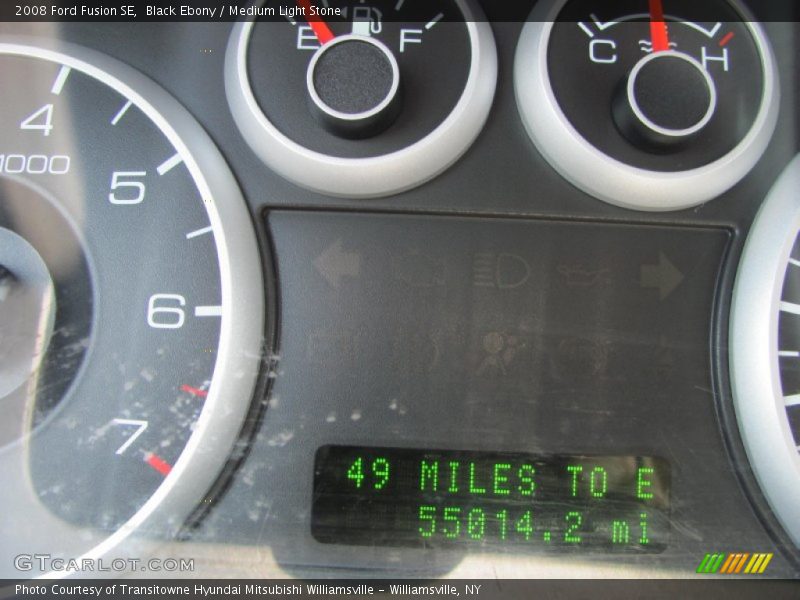 Black Ebony / Medium Light Stone 2008 Ford Fusion SE