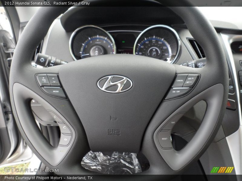 Radiant Silver / Gray 2012 Hyundai Sonata GLS