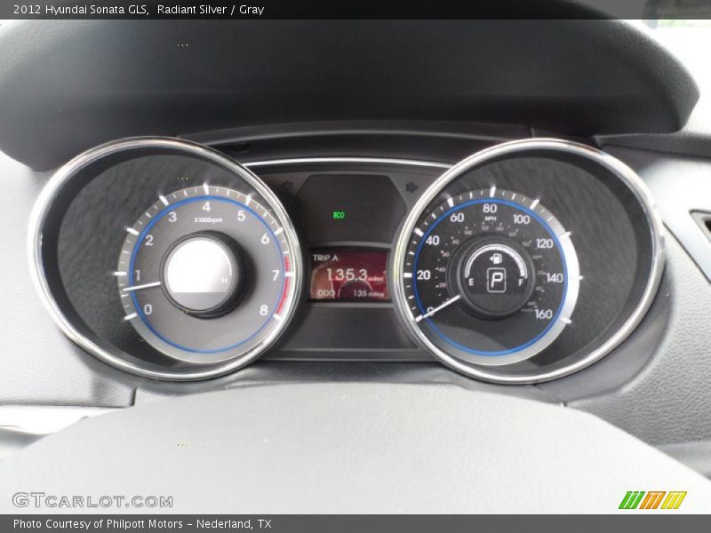 Radiant Silver / Gray 2012 Hyundai Sonata GLS