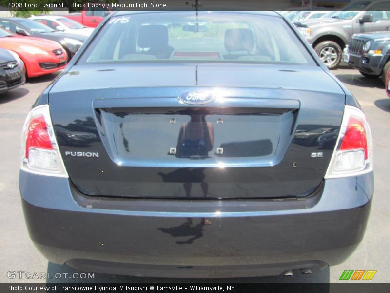 Black Ebony / Medium Light Stone 2008 Ford Fusion SE