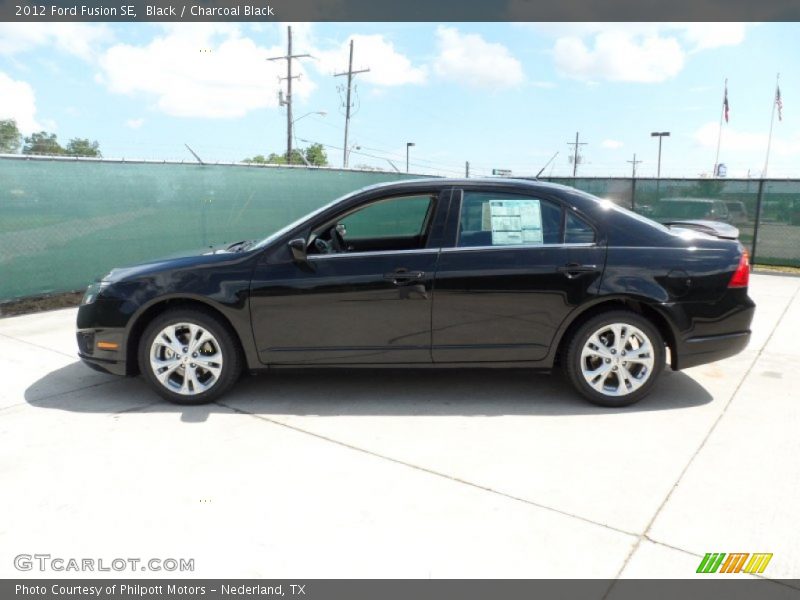 Black / Charcoal Black 2012 Ford Fusion SE
