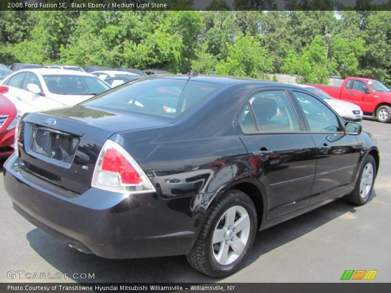 Black Ebony / Medium Light Stone 2008 Ford Fusion SE