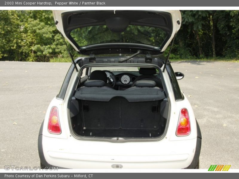 Pepper White / Panther Black 2003 Mini Cooper Hardtop
