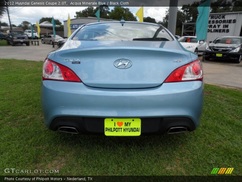 Acqua Minerale Blue / Black Cloth 2012 Hyundai Genesis Coupe 2.0T