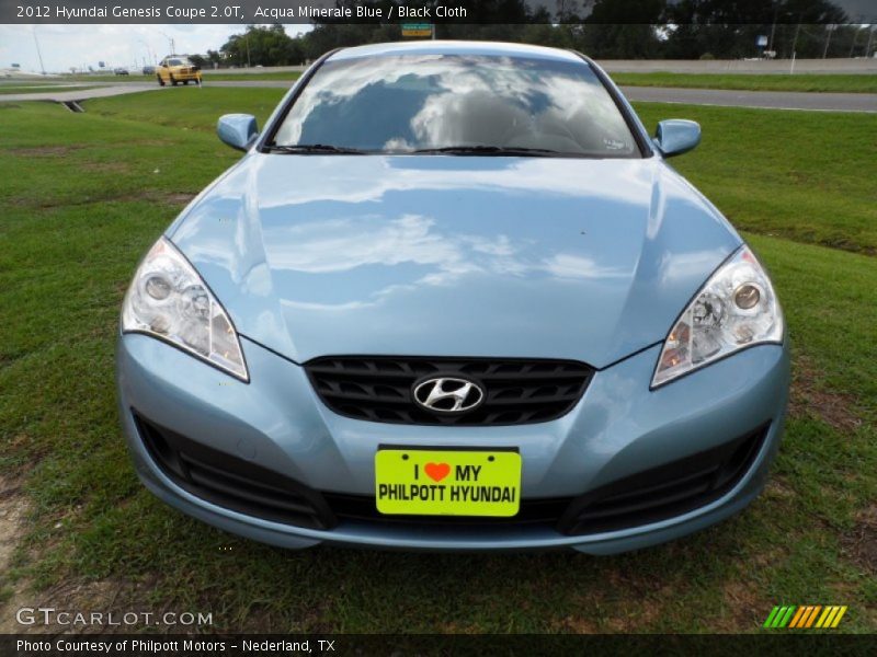 Acqua Minerale Blue / Black Cloth 2012 Hyundai Genesis Coupe 2.0T