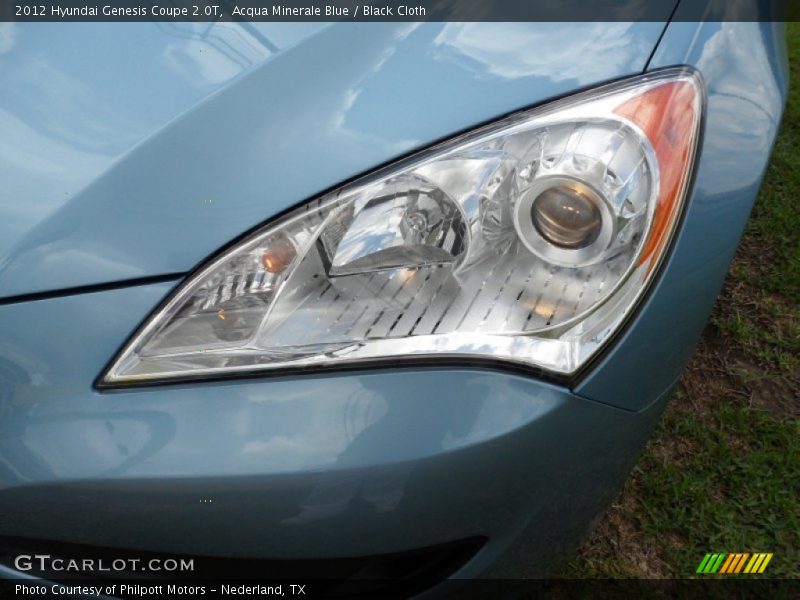 Acqua Minerale Blue / Black Cloth 2012 Hyundai Genesis Coupe 2.0T