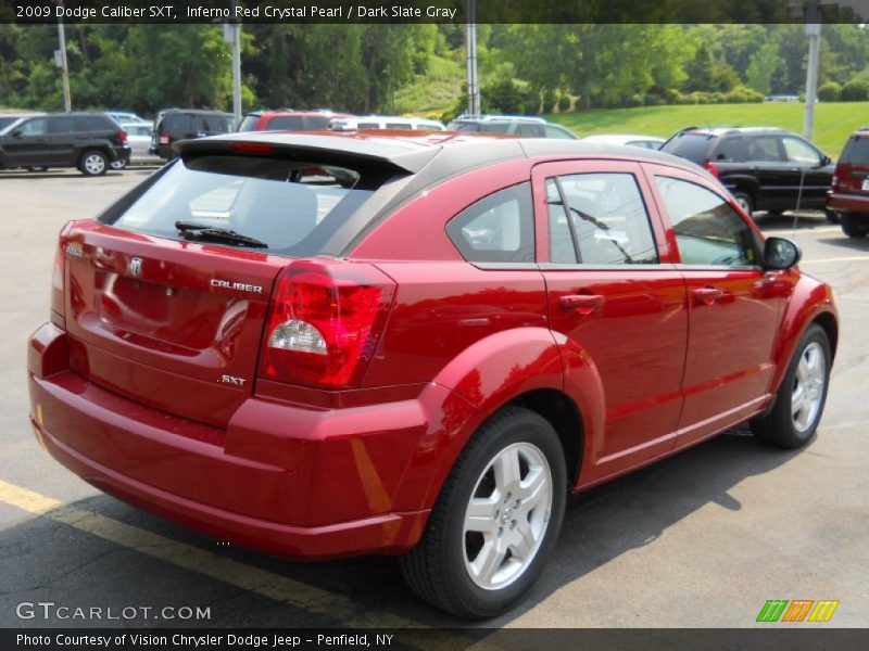 Inferno Red Crystal Pearl / Dark Slate Gray 2009 Dodge Caliber SXT