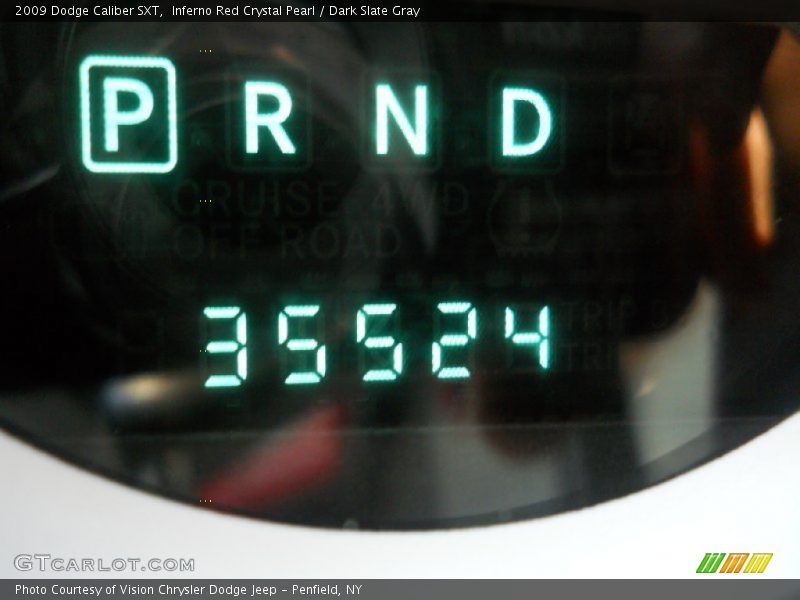 Inferno Red Crystal Pearl / Dark Slate Gray 2009 Dodge Caliber SXT