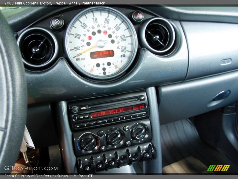 Pepper White / Panther Black 2003 Mini Cooper Hardtop