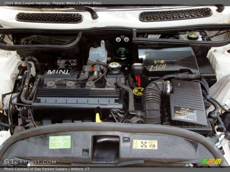 Pepper White / Panther Black 2003 Mini Cooper Hardtop