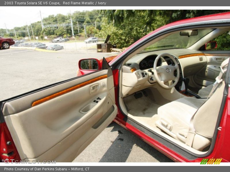 Red Flame Metallic / Ivory 2003 Toyota Solara SE V6 Coupe