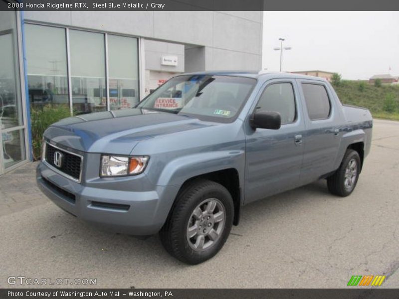 Steel Blue Metallic / Gray 2008 Honda Ridgeline RTX