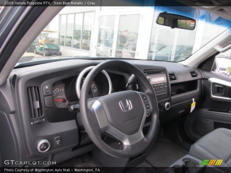 Steel Blue Metallic / Gray 2008 Honda Ridgeline RTX