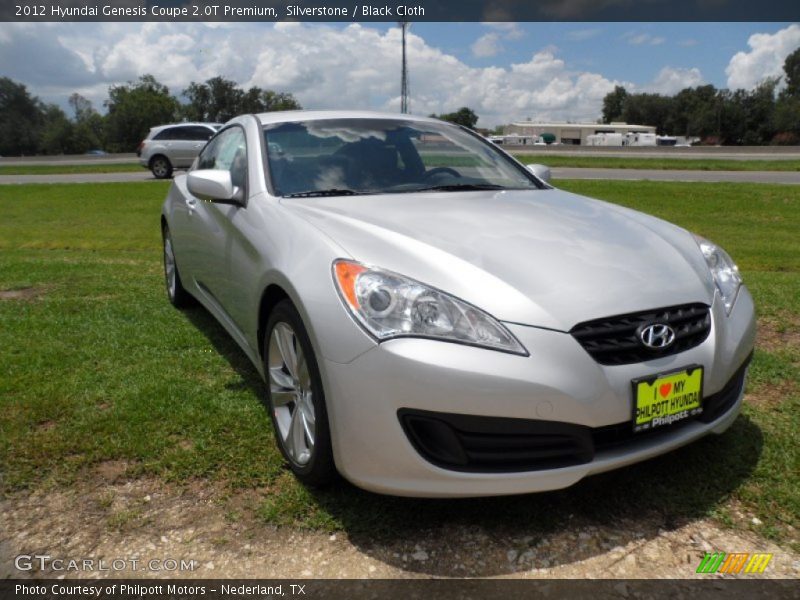 Silverstone / Black Cloth 2012 Hyundai Genesis Coupe 2.0T Premium