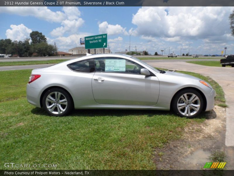 Silverstone / Black Cloth 2012 Hyundai Genesis Coupe 2.0T Premium