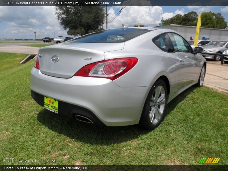 Silverstone / Black Cloth 2012 Hyundai Genesis Coupe 2.0T Premium