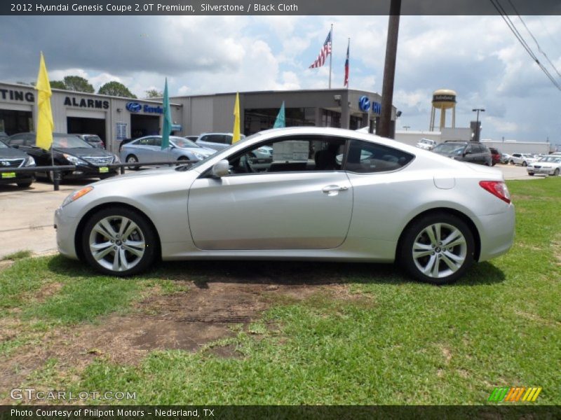 Silverstone / Black Cloth 2012 Hyundai Genesis Coupe 2.0T Premium