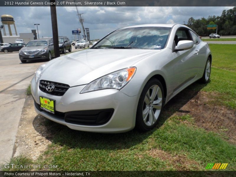 Silverstone / Black Cloth 2012 Hyundai Genesis Coupe 2.0T Premium