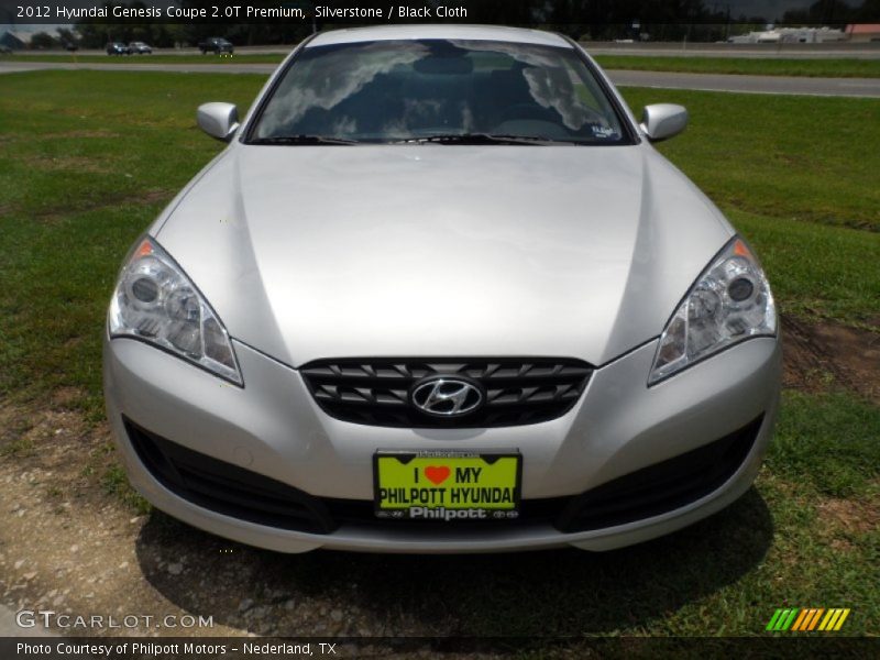 Silverstone / Black Cloth 2012 Hyundai Genesis Coupe 2.0T Premium