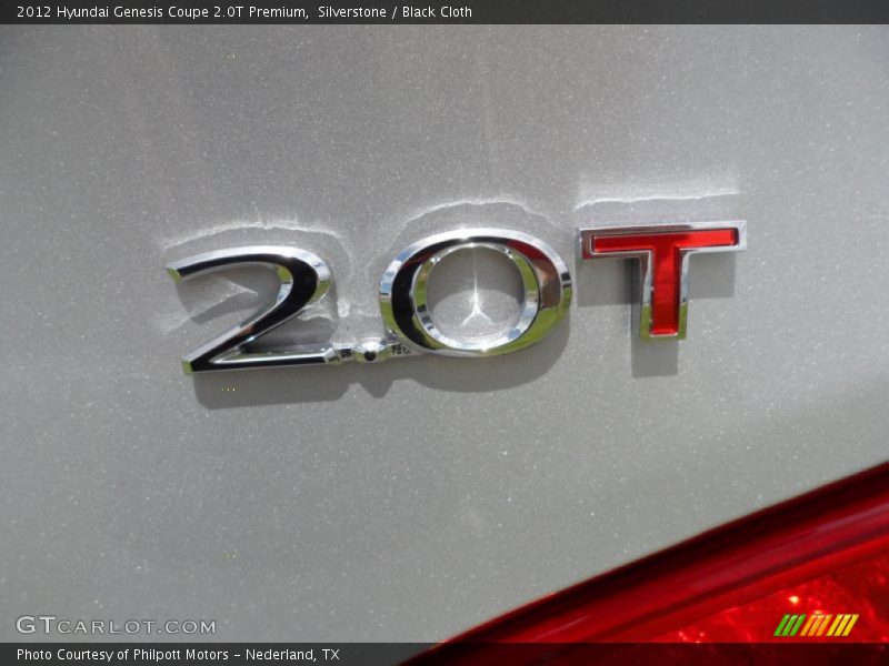 Silverstone / Black Cloth 2012 Hyundai Genesis Coupe 2.0T Premium