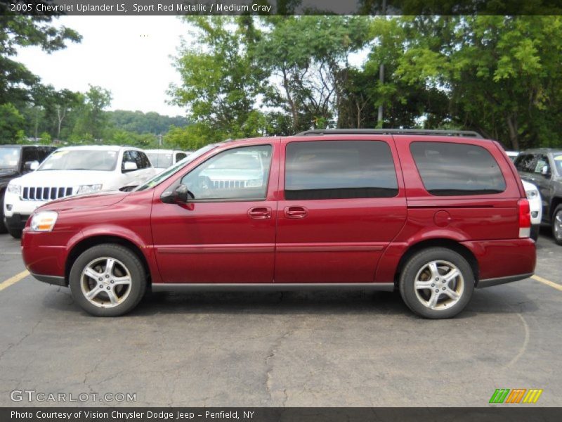 Sport Red Metallic / Medium Gray 2005 Chevrolet Uplander LS