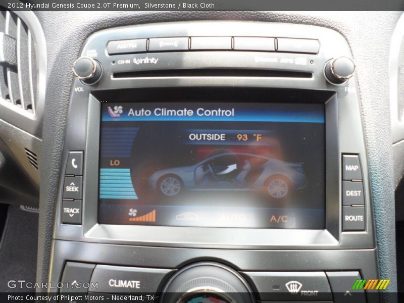 Controls of 2012 Genesis Coupe 2.0T Premium
