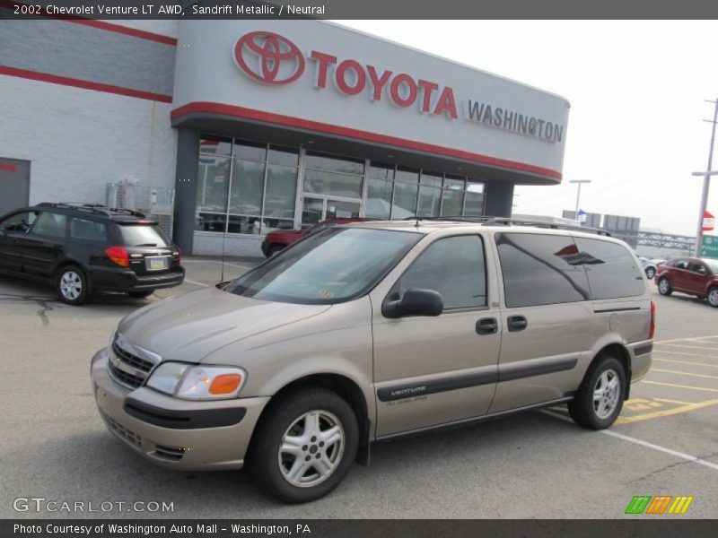 Sandrift Metallic / Neutral 2002 Chevrolet Venture LT AWD