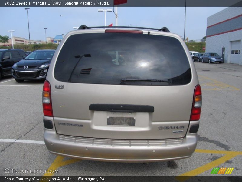 Sandrift Metallic / Neutral 2002 Chevrolet Venture LT AWD
