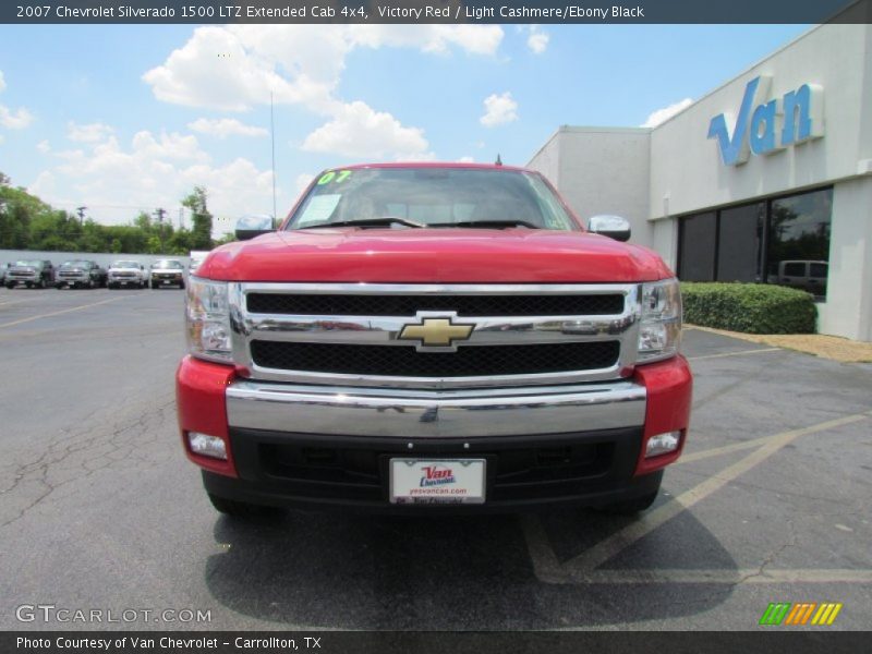 Victory Red / Light Cashmere/Ebony Black 2007 Chevrolet Silverado 1500 LTZ Extended Cab 4x4