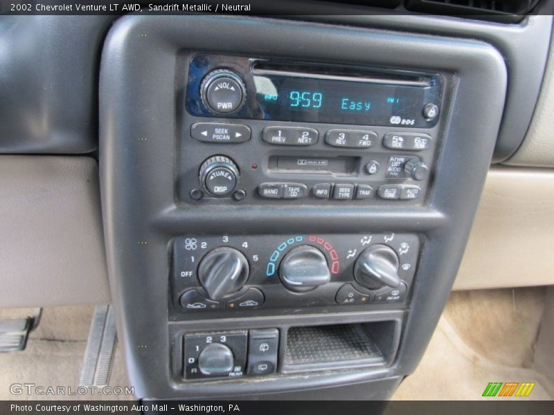 Controls of 2002 Venture LT AWD