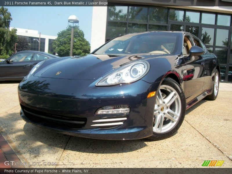 Dark Blue Metallic / Luxor Beige 2011 Porsche Panamera 4S